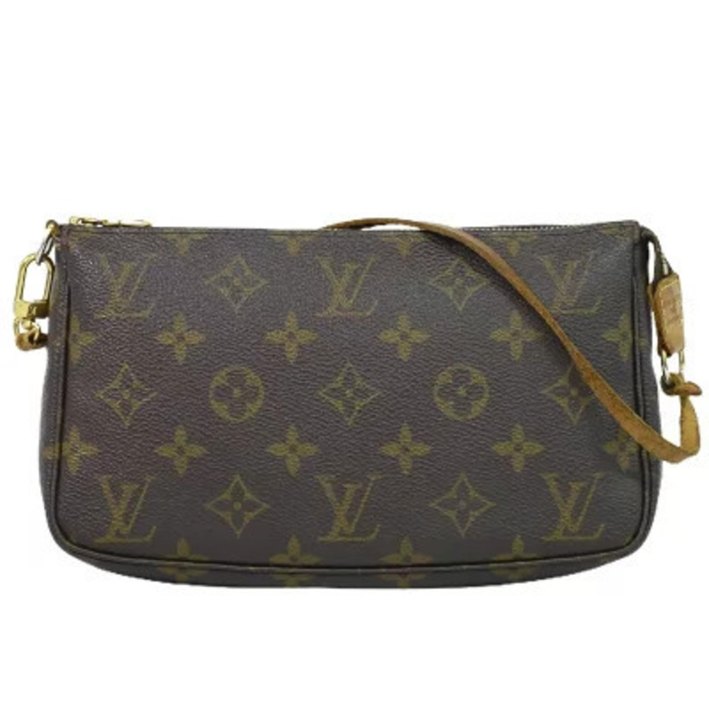 Louis Vuitton LV Pochette Accessoires Monogram Pouch Canvas Brown